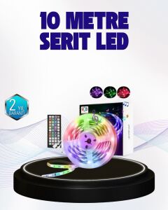 Bluetooth Kontrollü Smart Şerit LED 10M Sese Duyarlı Rgb Aydınlatma