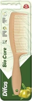 Bio-Care Saplı Büyük Tarak 3028 (Zeytin Çekirdeği Katkılı Malzemeden Üretilmiş, Doğa Dostu Tarak)
