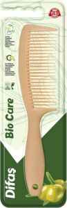 Bio-Care Saplı Büyük Tarak 3028 (Zeytin Çekirdeği Katkılı Malzemeden Üretilmiş, Doğa Dostu Tarak)