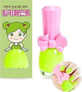 I'm Pinky Kids Nail Paint Neon Green Çocuklar Için Soyulabilir Oje