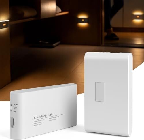 2 Adet Beril Iki Yönlü Sensörlü Şarjlı LED Aplik, 5W 2700K Sıcak Işık, Dc 5V, 110° Hareket Algılama, 3-5m Sensör Mesafesi, 20 Saat Sabit Işık Süresi, Otomatik/manuel Modlu – Abs Gövde
