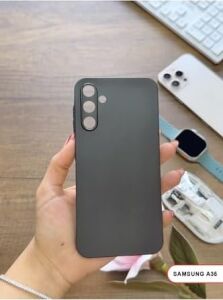 Süper Ince Mat Ultra Thin Silikon Kılıf Siyah  Galaxy A35 ile Uyumlu