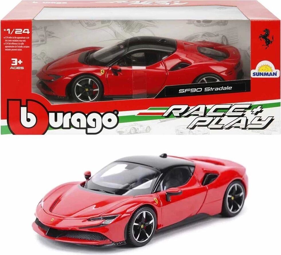 26028 Sun-Bur-1 24 Ferrarı SF90 Stradale Ferr Krmz