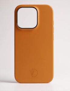 Virtuo Design iPhone 15 Pro Yapımı Hakiki Deri Telefon Kılıfı, Glotech Teknolojili, Magsafe Uyumlu, Karanlıkta Parlayan El Karanlıkta Parlayan El, Kapak Kahverengi (Kahverengi)