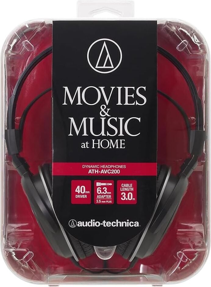 Audio-Technica ATH-AVC200 Kapalı, Dinamik Kulaklık Siyah
