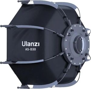 AS-D30 30CM Mini Bowens Montajlı ve Izgaralı Sekizgen Softbox