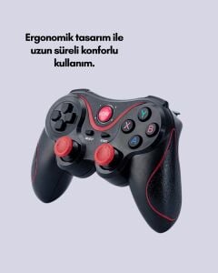 Yüksek Hassasiyetli Kablosuz Oyun Kolu Pc ve Mobil Uyumlu