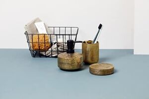 Banyo Sepeti ''viana'' Mat Siyah, Mat Yüzeyli Saklama Sepeti, Açık Telli Tasarım, Kozmetik Vb. Eşyalarınızı Tutar. Ulaşılabilir, Metalden Yapılmış, 18X25X12 cm