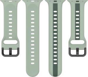 Apple Watch ile Uyumlu 42/44/45/49 mm Için Metal Tokalı Spor Silikon Kordon Çift Renkli Hava Alabilen Delikli Kayış