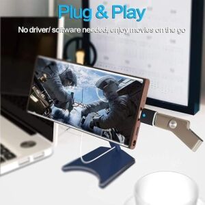 USB C - USB Adaptörü, USB Type C - USB 3.0 Adaptörü, LED Göstergeli, Dizüstü Bilgisayar, Monitör ve Diğer Type C Cihazlarla Uyumlu