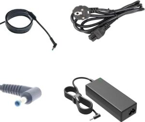 Notebook Adaptör - Mavi Uç Ince Pinli - 4.5 × 3.0mm - 17-BW0XX, 17-BW1XX, 15Q-DS, 15Q-DY, 14-Cm, 14-Df, 17-Ce, 17-Cg, TPN-LA15, 3168NGW, HU10674-13017 Muadili ile Uyumlu PRS-024
