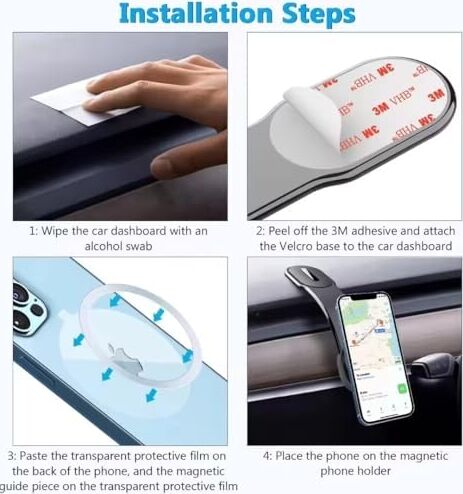 Ayarlanabilir Esnek Şekillenebilen Torpido Üstü Manyetik Araç Içi Telefon Tutucu iphone 11-15 Pro Max Telefon Tutucu Alüminyum Stand N52 Güçlü Mıknatıs Özel Seri Her Araca Her Telefona Uygun Yuvarlak