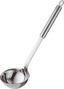 Kepçe, Yüksek Kaliteli Kepçe, Yuvarlak Saplı, 9 Cm, Paslanmaz Çelik 18/10, Bulaşık Makinesinde Yıkanabilir