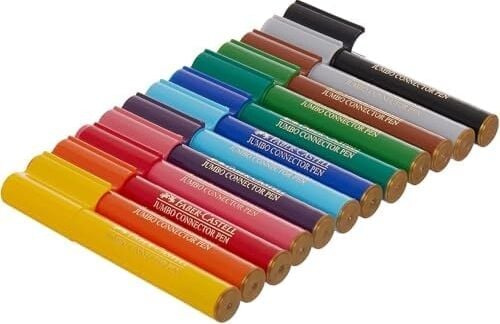 Eğlenceli Jumbo Keçeli Kalem,12'li, 12 Renk