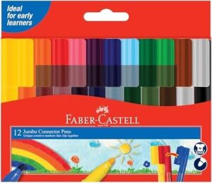 Eğlenceli Jumbo Keçeli Kalem,12'li, 12 Renk