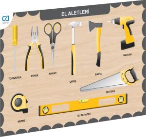 CAAHS-3210 Ca Games Ahşap El Aletleri Bul-Tak - 1 Adet Stokta Olan Gönderilir