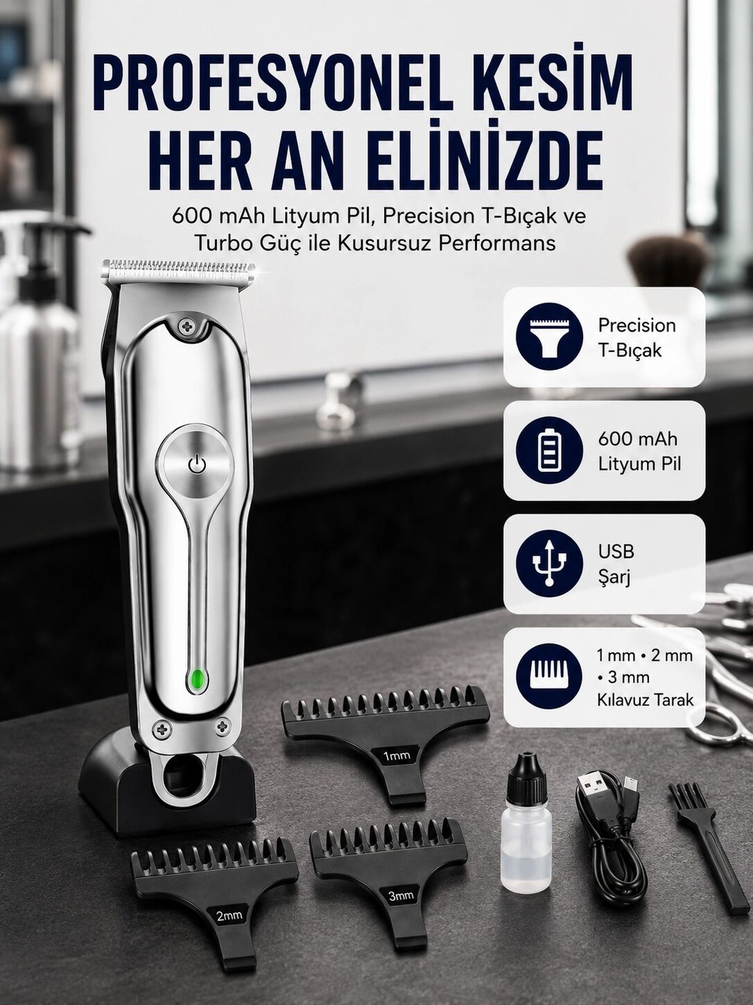 Saç Sakal Kesme Makinesi Lazer Epilasyon Öncesi Kısaltma Makinesi
