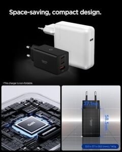 67W Usb-C + Usb-A 3 Port Hızlı Şarj Aleti Pps 3.0 Desteği Isı Düşüren Gan Pro Destekli Akım Korumalı Güç Adaptörü & & iPad & MacBook Type-C - ACH09458