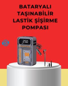 Hızlı Şişirme Güçlü Motorlu 150 Psı Araba Lastik Pompası