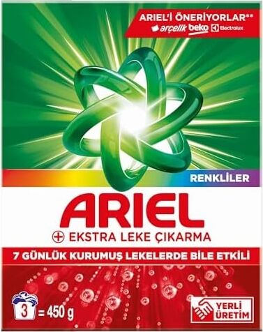 Ekstra Leke Çıkarma Renkliler Toz Çamaşır Deterjanı 450 Gram 3 Yıkama