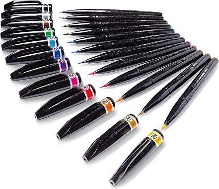 Sing Pen Brush Ince Uçlu Fırça Kalem Sarı