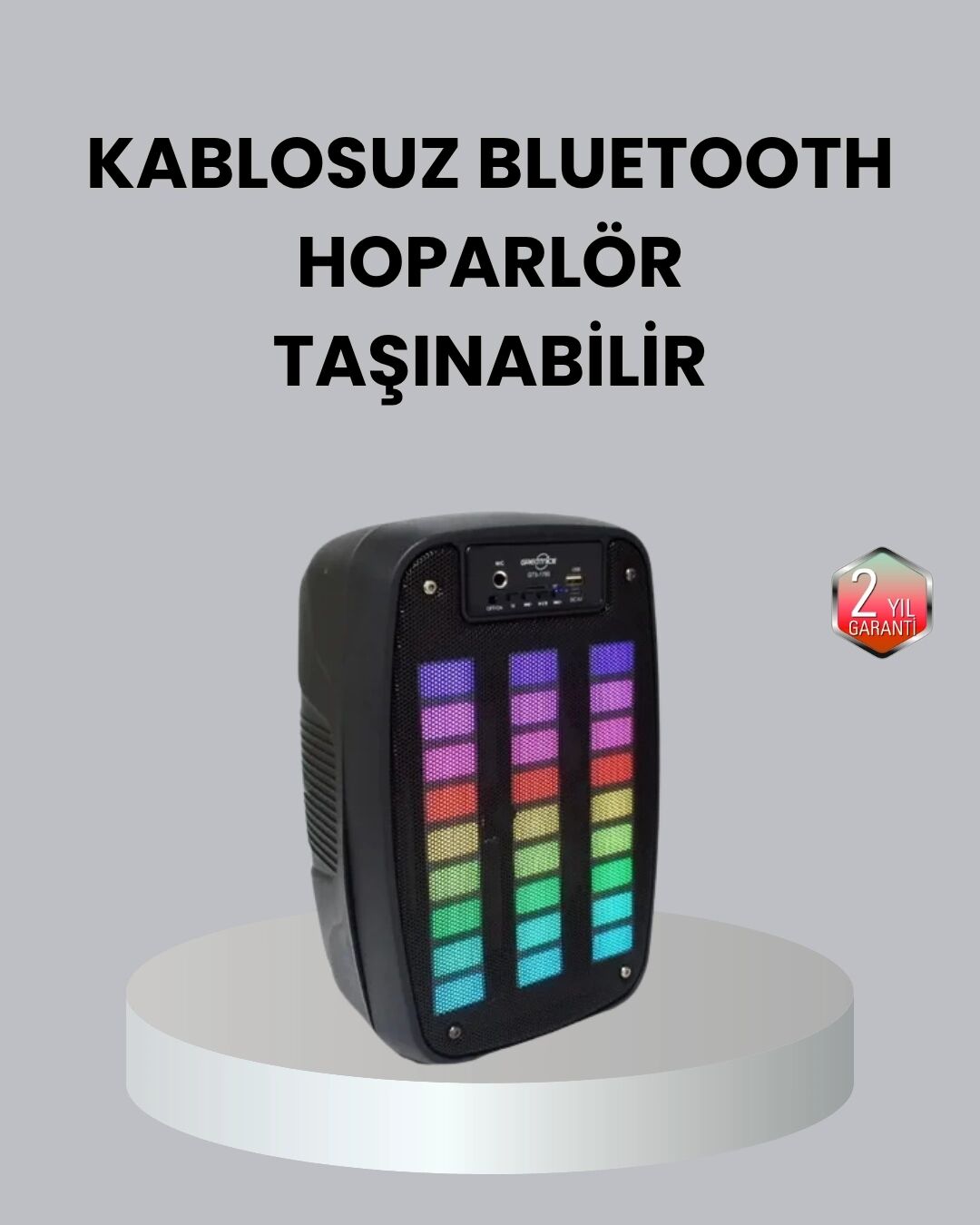 Kablosuz Bluetooth Müzik Cihazı – 2 Saat Batarya Süresi, Şık ve Taşınabilir