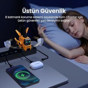 Gravastar Alpha 65 W Gan Hızlı Şarj Cihazı, Çoklu Soketli 3 Bağlantı Noktalı Hızlı Şarj Cihazı, Birleşik Krallık/ab/abd Için Evrensel Şarj Cihazı, Iphone, Macbook, Ipad, Galaxy (Sarı)