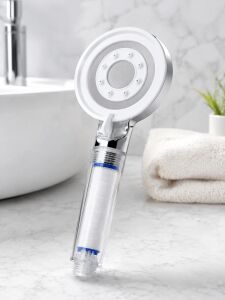 Mineral Taşlı Filtreli Duş Başlığı Güçlü Su Basınçlı Banyo Başlığı