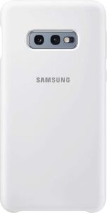 Galaxy S10E Silikon Cep Telefonu Kılıfı, Beyaz