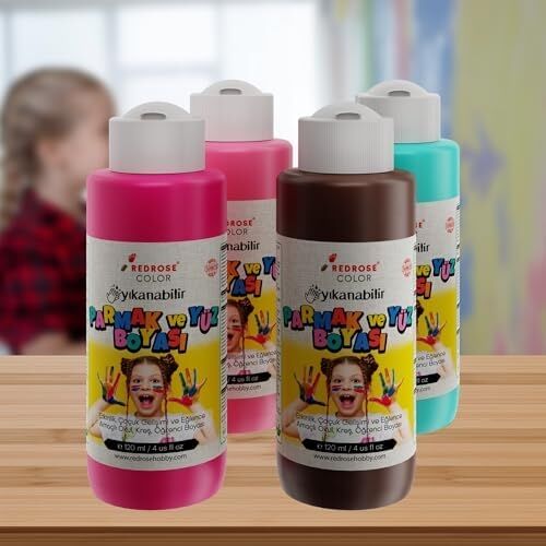Tamamlayıcı Renkler Parmak Boyası 4'lü Set 4X120ML