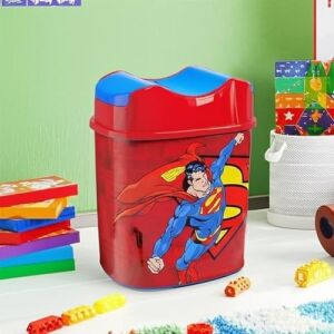 Superman Lisanslı 5.5 Litre Hazneli Çocuk Odası Çöp Kovası