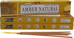 Deepika Masala Agarbatti || Pure & Natural Incense Tütsü Çubukları || (Amber Natural (Doğal Amber))