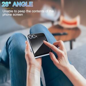 Galaxy Z Flip 7 Ile Uyumlu Hayalet Gizlilik Filtreli Ekran Koruma 0.33MM Incelik Privacy Cam Hayalet 5d Gizlilik Filtreli Galaxy Z Flip 7 ile Uyumlu Ekran Koruyucu