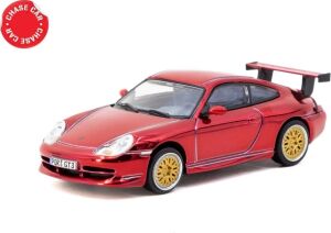Tarmac Works 1/64 Porsche 911 Gt3 Type 996 Red