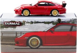 Tarmac Works 1/64 Porsche 911 Gt3 Type 996 Red