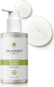 Duaderm Yüz ve Vücut Temizleme Yağı, Doğal Içerikli Derin Temizleyici, Nemlendirici, 200 ml