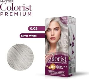 Premıum Yarı Kit Set Saç Boyası 0.02 Silver