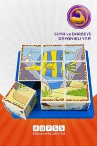 Deniz Hayvanları 3D Puzzle - 9 Küp 6 Yapboz