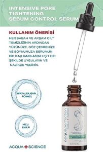 Acqua Perfection Sivilce Önleyici, Siyah Nokta ve Gözenek Karşıtı Arındırıcı Cilt Bariyeri Güçlendirici Bakım Serumu (%5 Niacinamide +%1 Zinc) 30ML, Akneli, Yağlı Ciltler Için Sebum Dengeleyici