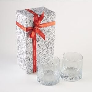 Kristal Desenli 2li Set Meşrubat Bardağı