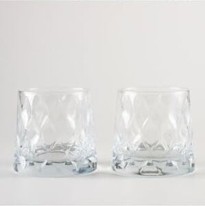 Kristal Desenli 2li Set Meşrubat Bardağı