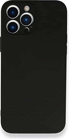 & Aksesuar iPhone 14 Pro Max ile Uyumlu Içi Kadife Lansman Lens Korumalı Silikon Kılıf Şok Emici Full Kasa Koruma Sağlayan Kılıf (Siyah)
