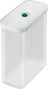 Fresh & Save Cube Vakumlu Saklama Kabı 3m, 21 Santimetre, Şeffaf Akdeniz Mavisi