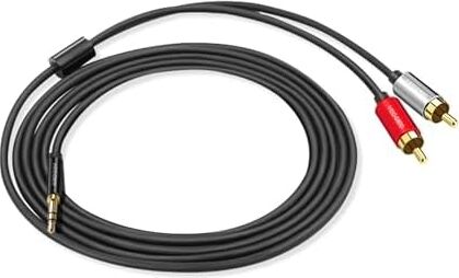 3.5mm Aux To 2 Rca Ses Kablosu 1 Metre