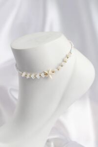 Beyaz ve Karışık Renk Deniz Yıldızı Motifli Halhal