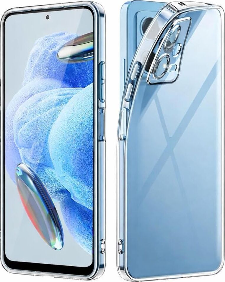 Xiaomi Redmi Note 12 Pro 5g ile Uyumlu Kılıf Şeffaf Silikon Kamera Korumalı 3D