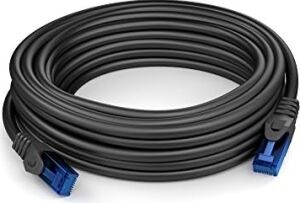 – Ethernet Kablosu, Ağ Kablosu, Lan – 20M – 0,25-30M Arasında Mevcuttur (10GBPS, Gigabit Ağlar Için Fiber Hızı, RJ45 ile Switch/router/modem, Siyah/mavi)