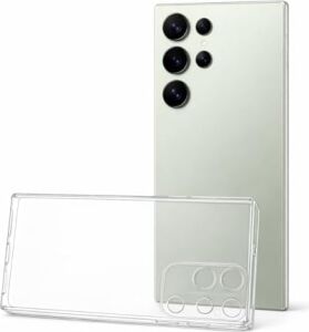 S25 Ultra ile Uyumlu Kılıf Şeffaf Kamera Korumalı 3D