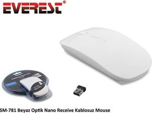 SM-781 Beyaz Optik Receive Kablosuz Mouse