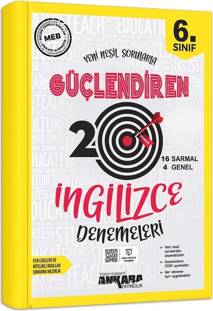 Ankara 6. Sınıf Güçlendiren Ingilizce 20 Deneme Sınavı